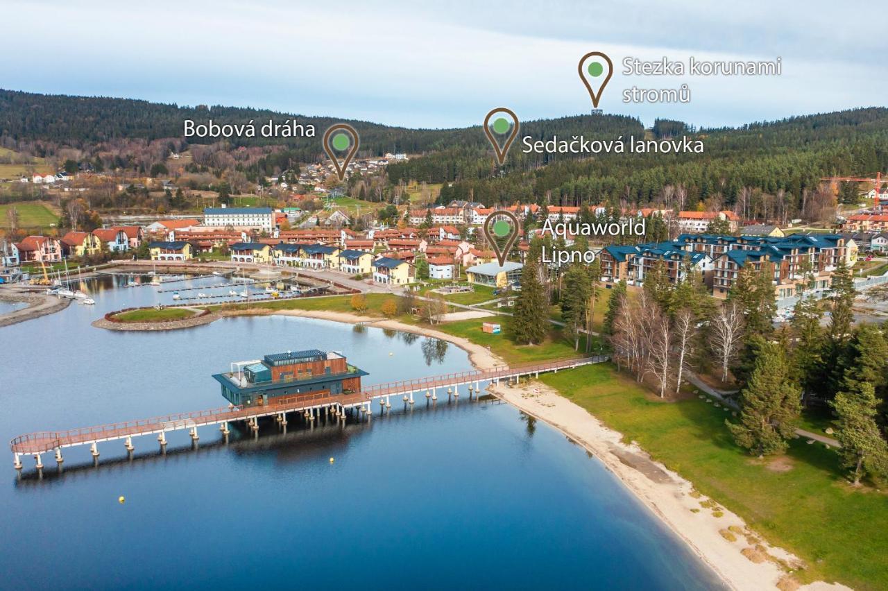 Moli Apartman S Privatni Saunou - Molo Lipno Resort 伏尔塔瓦河畔利普诺 外观 照片